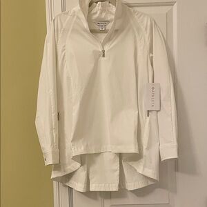 Athleta Ladies Cream Button Down Shirt